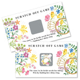 Big Dot of Happiness Bridal Shower Game Cards - Premium Floral Wedding Party Scratch Off Activity Set, 22 Cards with 2 Winners, Wildflower