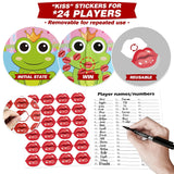 Valentine Party Games, Pin The Kiss On The Frog, 24 Pcs Valentine Party Games Classroom Toddlers Preschool Party Supplies Favors For Boys Girls Adults