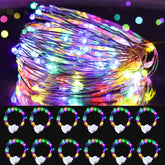 12 Pack Fairy Lights Battery Operated, 7Ft 20 Led Mini String Lights Copper Wire Twinkle Lights For Diy, Bedroom, Christ