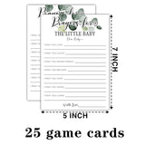 Greenery Prayers For The Little Baby Baby Shower Games, 25 Eucalyptus Gender Neutral Cards, Gender Reveal Party Game Set For Women, Men-A15