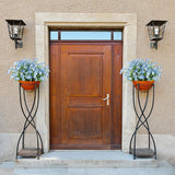 8 Bundles Artificial Daffodils Flowers, Fake Artificial Greenery Uv Resistant No Fade Faux Plastic Plants For Wedding Bridle Bouquet Indoor Outdoor Home Garden Kitchen Office Table Vase (Blue)