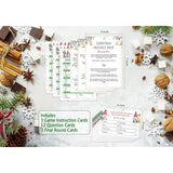 Christmas Friendly Feud Quiz, Game Night Cards, Christmas Party Game For Adults, Family Activity, Feud Trivia Quiz, Xmas Party Supplies Sc002