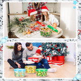 6 Pcs Christmas Cookie Storage Buckets With Lids Decorative Christmas Themed Plastic Bucket Stackable Snack Container Cookie Jars Winter Candy Containers For Holiday Baked Goods Gift Giving