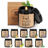 10 Pcs Valentines Employee Appreciation Gifts For Women Inspirational Candle 3.5 Oz Never Forget The Difference You Make Thank You Gifts For Nurse Service Week Vet Tech Volunteer(Black)