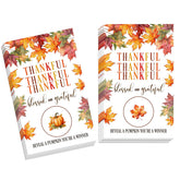Thanksgiving Scratch Off Game Cards, Reveal A Pumpkin You'Re A Winner - Fall Scratch Off Cards, Thanksgiving Harvest Party Game For Adults Family, 50Pcs Fun Dinner Party Gifts Supplies Decor -A01