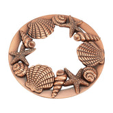 Candle Toppers - Scented Jar Lids, Shades, Sleeves With Shell Starfish Pattern - Accessories For Women, Help Melt Evenly - Gold