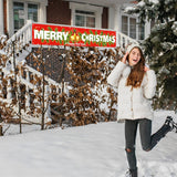 Merry Christmas Happy New Year 2026 Banner, Xmas Holidays Joy Christmas Yard Decorations Outdoor Indoor, Xmas Yard Sign