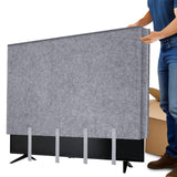 TV Moving Cover 65 Inch, TV Dust Cover for Flat Screen 60"-65", Anti-Scratch Felt Television Protection with Bottom Strap to Protect TV, Perfect for