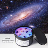 Crystal Healing Candles Manifestation Candle Magic Gift Spiritual Energy Chakra Desires Law Of Attraction Handmade Soy Wax With Rose Quartz Amethyst Trust The Universe