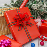 Red Wrapping Paper Roll For Christmas, Birthday, Wedding, Holiday, All Occasion - Solid Color Pearly Red Gift Wrap Paper, 17.4 Inch