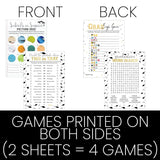 Graduation Party Games, 4 Graduation Games For Parties – This Or That, Emoji, Picture Zoom, Word Search - 25 Guests, Fun Idea