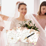 Boho Bridal Shower Game Set - Find The Guest Bingo Bohemian Wedding Shower Games Cards - 30 Pack Pampas Grass Engagement Party Decorations - Fall Floral Bachelorette Party Ideas And Activities -02