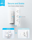 10 in 1 Surge Protector Power Strip 6 Outlets 4 USB Ports 2 USB C 20W Fast Charging