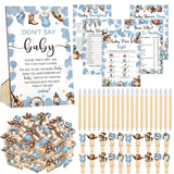 321 Pcs Cowboy Baby Shower Decorations Party Games A Cowboy Is On The Way Bingo Price Guess Don'T Say The Word Who Mom Game For Western Rodeo Baby Shower Gender Reveal Party Favors