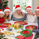 Christmas Plates Napkins Tableware - 96Pcs Funny Xmas Movie Party Forks Dinnerware Set Decoration Supplies, Merry Christmas Ya Filthy Animal Disposable Tableware Favor For Holiday (24 Guests)