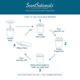 Scentsationals Wax Melt Warmer, for Scented Wax Melts - Thousand Kisses Brown - Fragrance Cubes and Tarts