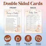 Bear Baby Shower Games β 4 Fun Baby Games For Shower Party, Bingo, Word Scramble, Mommy Or Daddy, Bearly Wait Theme