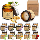 20 Pcs Jars Scented Soy Candles, Thank You Gifts For Employee, 3.5 Oz Thank You Candles, Scented Inspirational Candle Gift, Employees Presents Candle Scented Candles For Secretaries Women Men