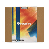 PEBEO Studio XL Gouache - Set of 24 Tubes 20 ml Assorted Colours + Accessories - Gouache Kit for Artist and Beginner - Brushes + Spatula + Canvas Cardboard - Bright and Bright Colours