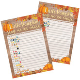 Rustic Fall Little Pumpkin Baby Shower Emoji Game – 20 Cards For Autumn Baby Shower Party Activities And Gender Neutral Fall Celebrations