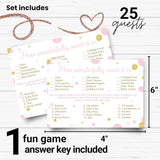 Pink And Gold Baby Shower Game - Candy Bar Matching Activity Cards - Guess The Stages Of Pregnancy And Parenthood - Funny Game For Guests - Twinkle Star Princess Theme - 25 Pack