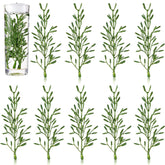 30 Pcs Faux Flowers For Floating Candles Floating Flowers Vase Fillers For Centerpieces Mini Flower Filler Filling In Cylinder For Wedding Centerpiece Party Decor (Green)