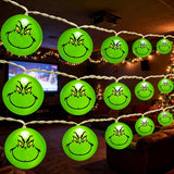 Green Christmas Lights, 30 Led 10 Ft Battery/Usb Powered String Lights, Christmas Tree Decorations For Home Garden Indoo