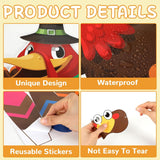 Thanksgiving Party Games For Kids Pin The Tail On The Turkey Poster Fall Festival Games Activities With 24 Feather Stickers For Family School Thanksgiving Party Favors Decorations Supplies
