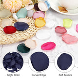 Silk Rose Petals, 200 Pcs Artificial Flower Petals Fake Rose Petals For Wedding Aisle Scatter Bridal Shower Table Decor Romantic Night Decoration, Navy Blue