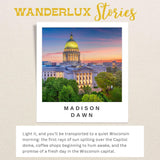Madison Dawn Candle – Wisconsin Collection – Hand-Poured In Usa, Coffee Sugar Cream, Brass Tin With Lid, 6.5 Oz