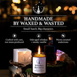 Whiskey Business Candle – 7Oz Soy Blend Jar With Whiskey, Tonka Bean, Oak & Smoke – Handmade Small Batch Gift For Home Or Bar