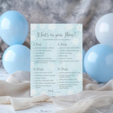 Snowflakes Boy Baby Shower Games — What'S On Your Phone Game — Pack Of 25 —Winter Wonderland Baby Shower Activity, Baby It’S Cold Outside Frost Holiday Blue Couples Co-Ed Shower G781-Phn