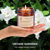 Gardenia Scented Candles,Soy Candle For Home Scented, Long Lasting Candle,Christmas Gift, Candles Gifts For Women And Men