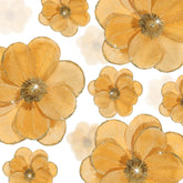 15 Pcs Christmas Magnolia Flowers Ornaments 3.15'' 5.91'' 8.27'' Large Artificial Magnolia Velvet Fold Poinsettia Stems For Christmas Tree Wreath Holiday Decor(Gold)