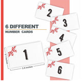 Bow Knot Guess The Baby Food Party Game, Baby Shower Game Kit,1 Standing Sign, 20 Answer Cards & 6 Number Cards, Baby Shower Decorations?Party Favor And Supplies-Swlk-B09