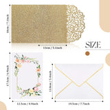 Wedding Pop Up Card Set 3D Greeting Anniversary Romantic Wedding Congratulations Card With Envelope For Bride And Groom Valentine Gift Engagement Party Supplies(Arched Door Style)