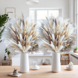 300Pcs Natural Pampas Grass Decor Bouquet | Boho Dried Floral Arrangement Centerpiece Table Decor Wedding Decor Rustic Decor (300Pcs)