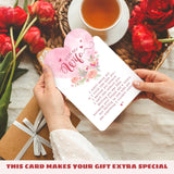 Valentines Day Card For Wife From Husband - Valentines'S Day Cards For Wife - Funny Romantic Love Cards For Her - Cute Gifts For Her - 5.3''X 8.0'' Flower Greeting Card & Envelope
