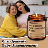 Candle, Pregnancy Announcement Gifts For Grandparents, New Baby Announcement Ideas, Funny Pregnancy Reveal Ideas For Parents, Promoted To Grandparents, First Time Grandma & Grandpa Gifts