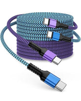 10FT USB C to USB C Fast Charging Cable for iPhone 17 16 15 iPad Samsung Galaxy Pixel Braided