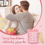 Long Distance Relationship Gifts For Girlfriend, Funny I Miss You Candle 10Oz, Romantic Valentines Day Gifts For Her Him, I Love You Gift On Anniversary Birthday, Cute Long Distance Candles