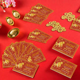 100 Pcs Chinese New Year 2026 Scratch Off Fortune Cards - Lunar Years Horse Designs With 50Pcs Wooden Coins For Adult Party Games Gifts Favors Supplies