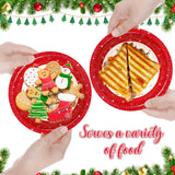60 Pcs 16 Oz Christmas Paper Bowls Bulk 7 Inch Disposable Christmas Tree Serving Bowls For Hot And Cold Soup Ice Cream Salad Snack Holiday Winter Birthday Party Catering Events