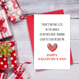 Funny Valentine’S Day Card For Husband Wife Him Her, Rude Naughty Snoring Loud Joke Anniversary Greeting Card Gift