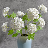 4Pcs Hydrangea Artificial Flowers, Real Touch Flowers, 26.8" Faux Hydrangea Flowers, Latex Real Touch Hydrangeas, Fake Flowers For Home Decor Party Bouquet Wedding Decoration, White