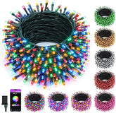 82FT 250 LED RGB Color Changing String Lights Smart Fairy Lights with Remote App Control Timer 16 Million Colors Twinkle Lights for Christmas Halloween Tree Party Holiday Decor