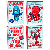 Hallmark Valentine's Day Cards for Kids School, Sea Creatures (8 Classroom Valentines with Envelopes)