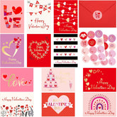 36 Pack Small Valentines Cards With Envelopes 2.5 X 3.5 Mini Foil Valentine’S Day Cards Blank Inside