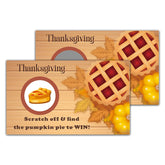 Thanksgiving Scratch Off Games, Thanksgiving Scratch Off Game Cards For Bridal Shower, Fall Festival Raffle Lottery Tickets Card, Set Of 50 (B04)