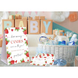 Strawberry Themed How Many Candies Are In The Jar, 1 Tabletop Sign And 50 Cards, Berry Sweet Baby Shower Decorations, Wedding Baby Shower Gender Reveal Event & Party Supplies